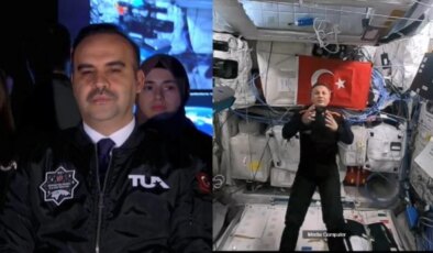 Bakan Kacır, GUHEM’de Türkiye’nin ilk astronotu Alper Gezeravcı ile görüntülü görüştü