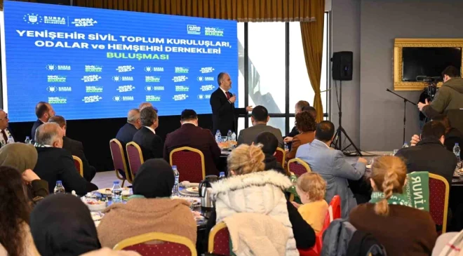 Bursa Büyükşehir Belediye Başkanı Alinur Aktaş, Yenişehir ilçesinde hizmetleri anlattı